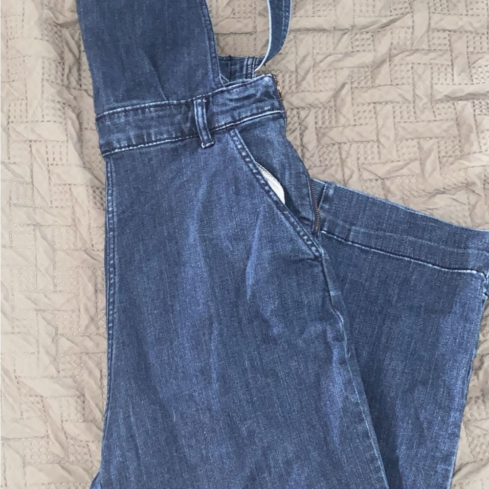 Blue Denim Overalls with Classic Style